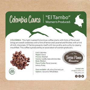 Colombia Cauca "El Tambo" Women's Produced (2020)